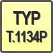 Piktogram - Typ: T.1134P